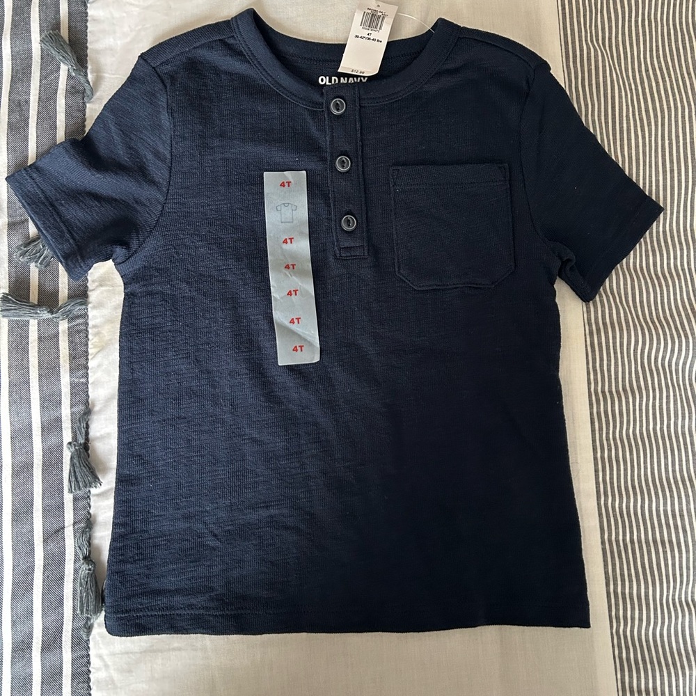 Three button short sleeve Henley